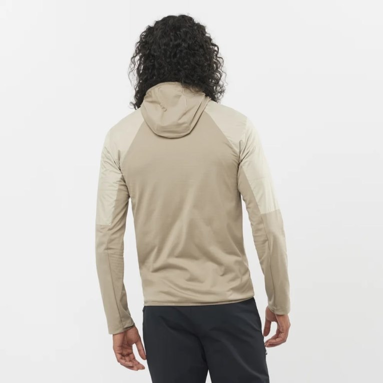 Beige Salomon Outline All Season Hybrid Men's Jackets | IE GZ2769